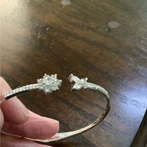 Elegant Silver Bangle Bracelet